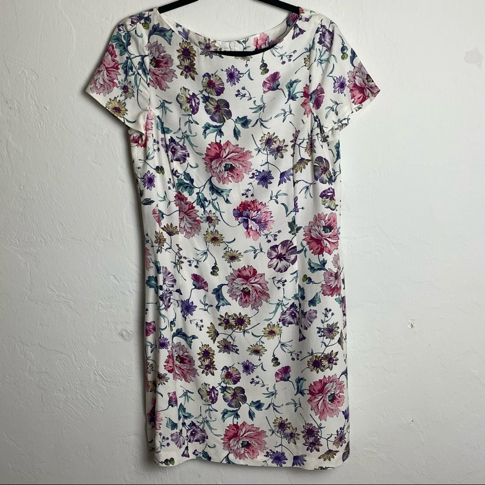Zara basic floral dress size M